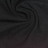 100% Cotton Rib Knit Fabric, 175 gsm, 160 cm — Black — photo 1