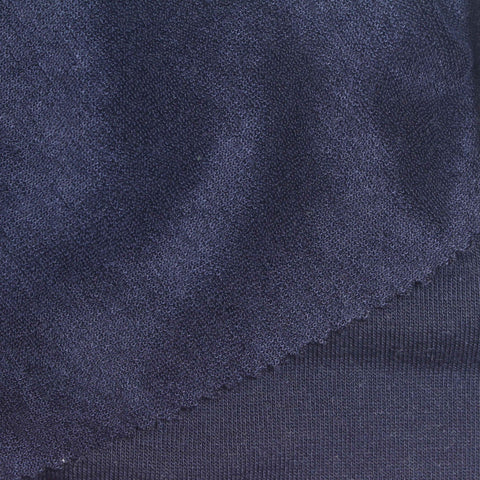 100% Polyester French Terry Fabric, 320 gsm, 160 cm — Navy