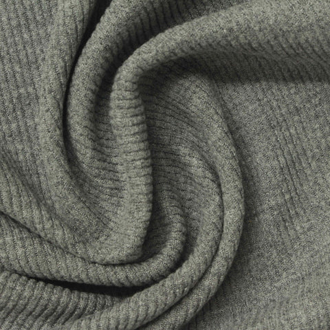 Polyester Viscose Blend Stretch Chenille Fabric, 280 gsm, 160 cm — Grey
