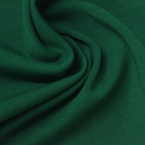 Cotton Stretch Scuba Knit Fabric, 327 gsm, 165 cm — Green