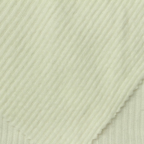 Brushed Polyester Stretch Rib Knit Fabric, 185 gsm, 160 cm — Khaki