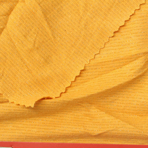 Yellow Horizontal-Stripe Knit, 180 gsm