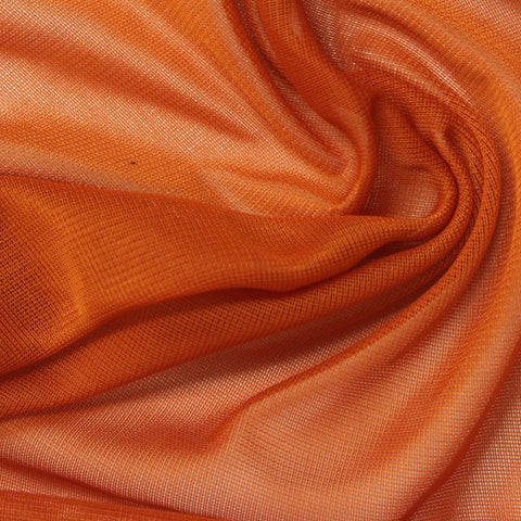 100% Polyester Rib Knit Fabric, 90 gsm, 160 cm — Orange