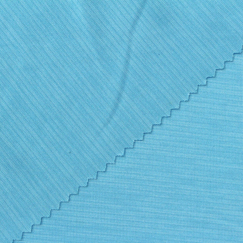 Light Blue Marl Jersey Knit, Polyester, 165 gsm