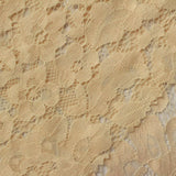 Light Beige Floral Lace, Cotton — photo 1