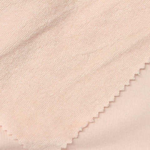 Cotton Polyester French Terry Fabric, 240 gsm, 170 cm — Beige