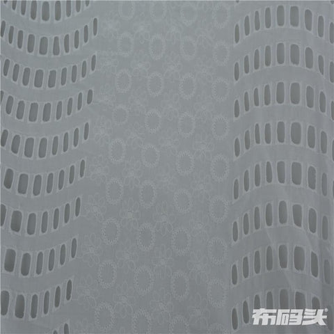 White Floral Woven, Cotton