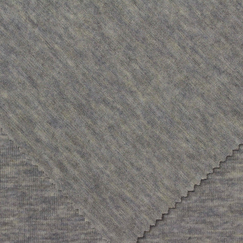 Grey Marl Jersey Knit, Polyester, 230 gsm