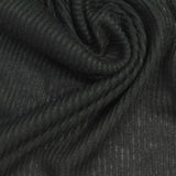 Dark Grey Marl Rib Knit, Viscose, 134 gsm — photo 1