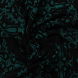 Black Geometric Chunky Knit, Polyester, 265 gsm — photo 1