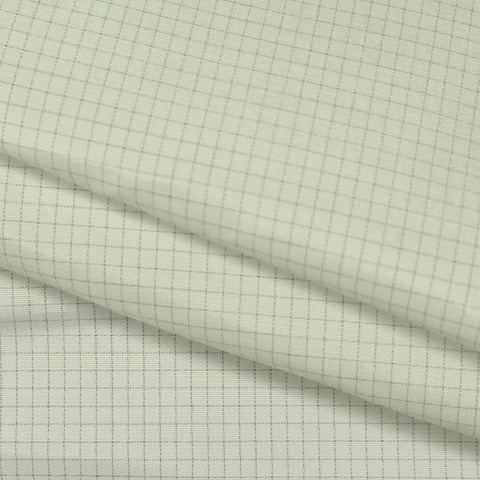 Grey Grid Mesh, Poly-Cotton