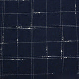 Navy Check Woven, Wool-Nylon