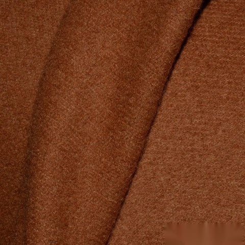 Polyester Wool Wool Coating Fabric, 680 gsm, 145 cm — Brown