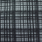 Black Plaid Knit, Viscose