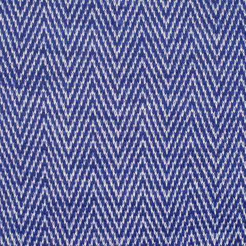 Blue Chevron Chunky Knit, Cotton-Poly