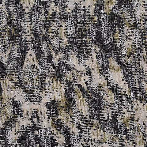 Animal Print 100% Polyester Pointelle Knit Fabric, 90 gsm, 190 cm — Grey