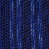 Blue Small-Square Jacquard, Poly-Viscose