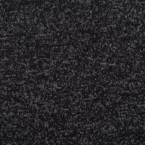 Black Marl Chunky Knit, Viscose-Poly, 152 gsm