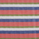 Red Horizontal-Stripe Rib Knit, Polyester