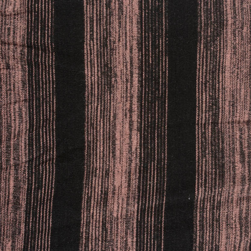 Black Vertical-Stripe Chunky Knit, Acrylic