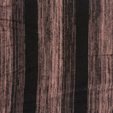 Black Vertical-Stripe Chunky Knit, Acrylic