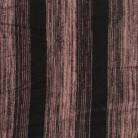 Black Vertical-Stripe Chunky Knit, Acrylic