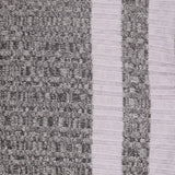 Dark Grey Vertical-Stripe Rib Knit, Viscose-Poly
