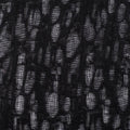 Black Openwork Pointelle Knit, Polyester