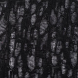 Black Openwork Pointelle Knit, Polyester
