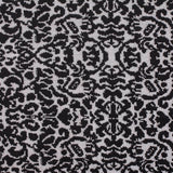 Black Damask Jacquard, Cotton-Poly