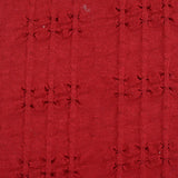 Jacquard Viscose Polyester Knit Fabric, 280 gsm, 157 cm — Red