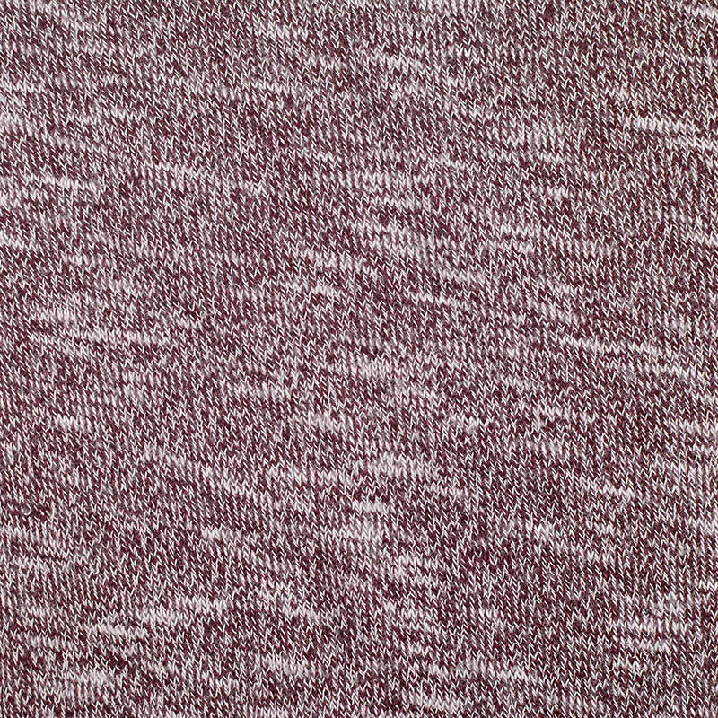 Dark Red Heather Chunky Knit, Poly-Viscose