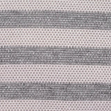 Grey Horizontal-Stripe Chunky Knit, Polyester — texture