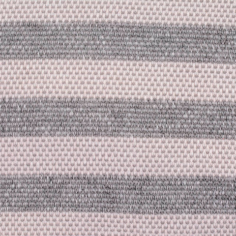 Grey Horizontal-Stripe Chunky Knit, Polyester, 168 gsm
