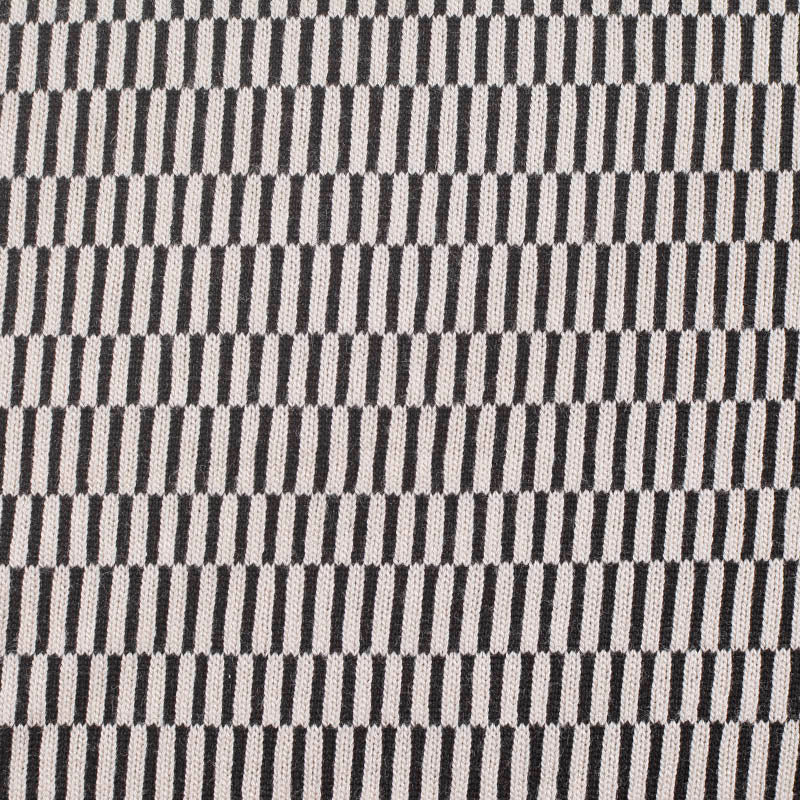 Black Geometric Jersey Knit, Viscose-Poly, 355 gsm