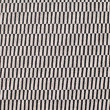 Black Geometric Jersey Knit, Viscose-Poly