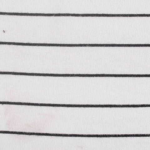 Black Horizontal-Stripe Chunky Knit, Poly-Viscose, 200 gsm, 155 cm