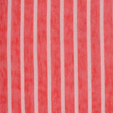 Red Vertical-Stripe Jersey Knit, Polyester
