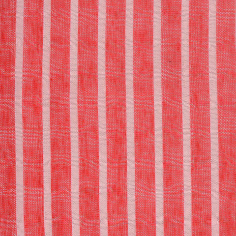 Red Vertical-Stripe Jersey Knit, Polyester, 99 gsm