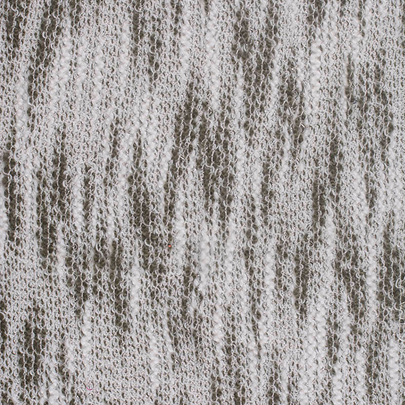 Dark Grey Heathered-Marl Knit, Poly-Viscose, 286 gsm