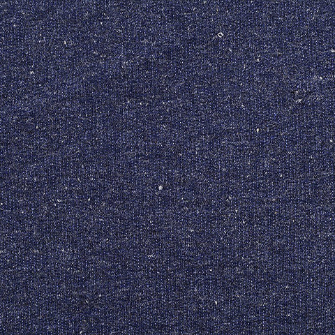 Dark Blue Marl French Terry, Poly-Cotton, 226 gsm