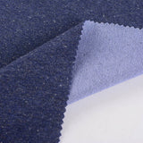 Dark Blue Marl French Terry, Poly-Cotton