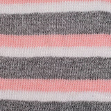 Pink Horizontal-Stripe Chunky Knit, Viscose-Poly