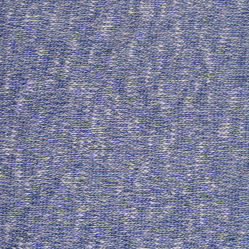 Blue Marl Rib Knit, Poly-Viscose, 290 gsm