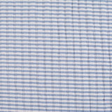Blue Check Rib Knit, Viscose-Poly