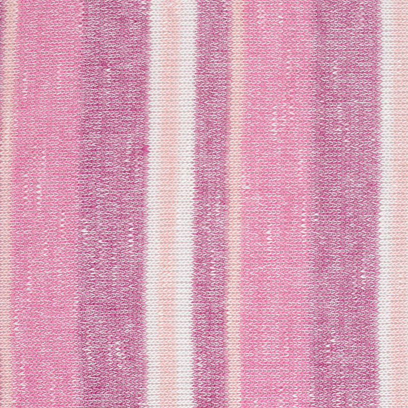 Pink Vertical-Stripe Chunky Knit, Viscose-Poly