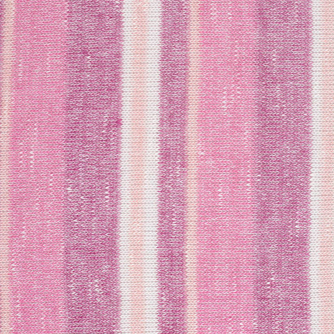 Pink Vertical-Stripe Chunky Knit, Viscose-Poly