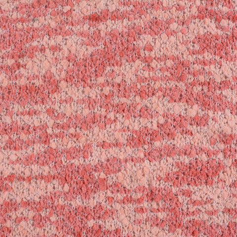 Pink Horizontal-Stripe Chunky Knit, Polyester, 270 gsm