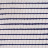 Navy Horizontal-Stripe Rib Knit, Polyester