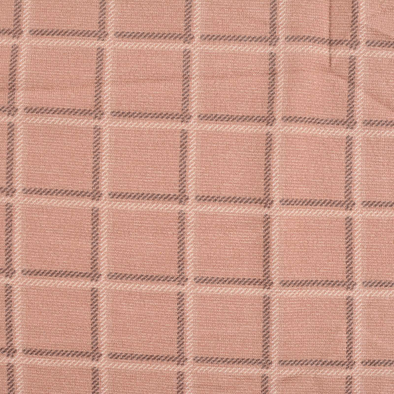 Pink Check Knit, Polyester